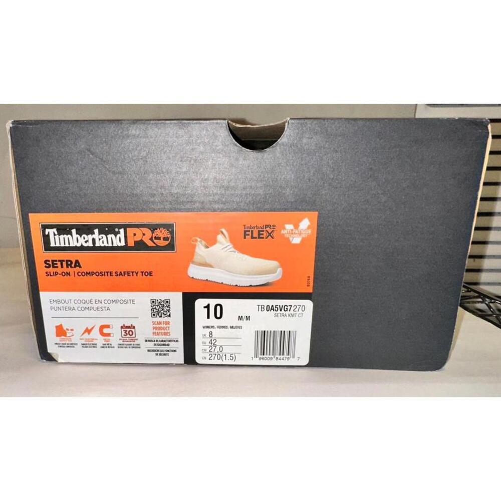 Timberland PRO Mens Size 10M Setra Slip On Composite Safety Toe Shoes Preowned